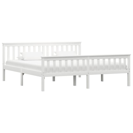 White solid pine wood bed frame 180x200 cm by vidaXL, Beds and slatted bases - Ref: Foro24-283219, Price: 206,46 €, Discount: %