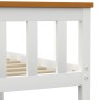 Solid white pine wood bed frame 120x200 cm by vidaXL, Beds and slatted bases - Ref: Foro24-283246, Price: 229,54 €, Discount: %