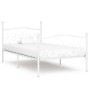 Bed frame with white metal slatted base 100x200 cm by vidaXL, Beds and slatted bases - Ref: Foro24-284448, Price: 92,99 €, Di...