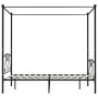 Estructura de cama con dosel metal negro 140x200 cm de vidaXL, Camas y somieres - Ref: Foro24-284436, Precio: 160,95 €, Descu...