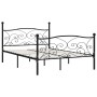 Estructura de cama con somier metal negro 120x200 cm de vidaXL, Camas y somieres - Ref: Foro24-284456, Precio: 161,99 €, Desc...