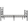 Estructura de cama con somier metal negro 120x200 cm de vidaXL, Camas y somieres - Ref: Foro24-284456, Precio: 161,99 €, Desc...