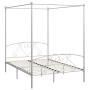 Estructura de cama con dosel metal blanco 160x200 cm de vidaXL, Camas y somieres - Ref: Foro24-284430, Precio: 183,86 €, Desc...