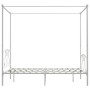 Estructura de cama con dosel metal blanco 160x200 cm de vidaXL, Camas y somieres - Ref: Foro24-284430, Precio: 183,86 €, Desc...