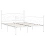 Bed frame with white metal slatted base 200x200 cm by vidaXL, Beds and slatted bases - Ref: Foro24-284453, Price: 161,99 €, D...