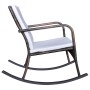 Silla mecedora de jardín ratán sintético marrón de vidaXL, Sillas de jardín - Ref: Foro24-42492, Precio: 92,57 €, Descuento: %