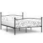 Estructura de cama con somier metal negro 180x200 cm de vidaXL, Camas y somieres - Ref: Foro24-284459, Precio: 179,26 €, Desc...