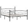 Bed frame with black metal slatted base 180x200 cm by vidaXL, Beds and slatted bases - Ref: Foro24-284459, Price: 179,26 €, D...