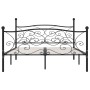 Bed frame with black metal slatted base 180x200 cm by vidaXL, Beds and slatted bases - Ref: Foro24-284459, Price: 179,26 €, D...