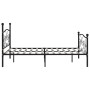 Estructura de cama con somier metal negro 180x200 cm de vidaXL, Camas y somieres - Ref: Foro24-284459, Precio: 179,26 €, Desc...