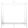 Estructura de cama con dosel metal blanco 100x200 cm de vidaXL, Camas y somieres - Ref: Foro24-284469, Precio: 152,99 €, Desc...