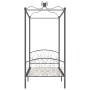 Gray metal canopy bed frame 100x200 cm by vidaXL, Beds and slatted bases - Ref: Foro24-284481, Price: 136,99 €, Discount: %