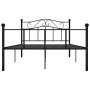 Black metal bed frame 160x200 cm by vidaXL, Beds and slatted bases - Ref: Foro24-284527, Price: 156,82 €, Discount: %