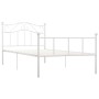 White metal bed frame 100x200 cm by vidaXL, Beds and slatted bases - Ref: Foro24-284517, Price: 108,77 €, Discount: %