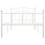 White metal bed frame 100x200 cm by vidaXL, Beds and slatted bases - Ref: Foro24-284517, Price: 108,77 €, Discount: %