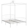 White metal canopy bed frame 180x200 cm by vidaXL, Beds and slatted bases - Ref: Foro24-284473, Price: 244,88 €, Discount: %