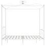 White metal canopy bed frame 180x200 cm by vidaXL, Beds and slatted bases - Ref: Foro24-284473, Price: 244,88 €, Discount: %