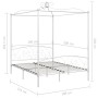 White metal canopy bed frame 180x200 cm by vidaXL, Beds and slatted bases - Ref: Foro24-284473, Price: 244,88 €, Discount: %