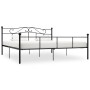 Estructura de cama de metal negro 200x200 cm de vidaXL, Camas y somieres - Ref: Foro24-284529, Precio: 140,34 €, Descuento: %