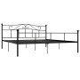 Estructura de cama de metal negro 200x200 cm de vidaXL, Camas y somieres - Ref: Foro24-284529, Precio: 140,34 €, Descuento: %