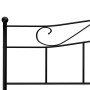 Estructura de cama de metal negro 200x200 cm de vidaXL, Camas y somieres - Ref: Foro24-284529, Precio: 140,34 €, Descuento: %