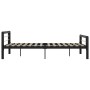 Black and white metal bed frame 120x200 cm by vidaXL, Beds and slatted bases - Ref: Foro24-284552, Price: 125,99 €, Discount: %