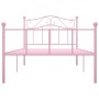 Pink metal bed frame 90x200 cm by vidaXL, Beds and slatted bases - Ref: Foro24-284537, Price: 103,21 €, Discount: %