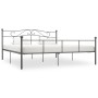 Estructura de cama de metal gris 180x200 cm de vidaXL, Camas y somieres - Ref: Foro24-284535, Precio: 154,80 €, Descuento: %