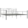 Estructura de cama de metal gris 180x200 cm de vidaXL, Camas y somieres - Ref: Foro24-284535, Precio: 154,80 €, Descuento: %