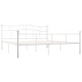 Estructura de cama de metal blanco 180x200 cm de vidaXL, Camas y somieres - Ref: Foro24-284521, Precio: 157,99 €, Descuento: %