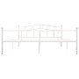 Estructura de cama de metal blanco 180x200 cm de vidaXL, Camas y somieres - Ref: Foro24-284521, Precio: 157,99 €, Descuento: %