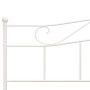 Estructura de cama de metal blanco 180x200 cm de vidaXL, Camas y somieres - Ref: Foro24-284521, Precio: 157,99 €, Descuento: %