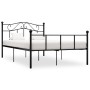 Black metal bed frame 120x200 cm by vidaXL, Beds and slatted bases - Ref: Foro24-284525, Price: 123,26 €, Discount: %