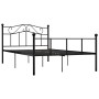 Black metal bed frame 120x200 cm by vidaXL, Beds and slatted bases - Ref: Foro24-284525, Price: 123,26 €, Discount: %