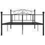 Black metal bed frame 120x200 cm by vidaXL, Beds and slatted bases - Ref: Foro24-284525, Price: 123,26 €, Discount: %