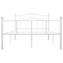 Bettgestell aus weißem Metall, 160 x 200 cm von vidaXL, Betten und Lattenroste - Ref: Foro24-284520, Preis: 161,52 €, Rabatt: %