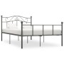 Gray metal bed frame 140x200 cm by vidaXL, Beds and slatted bases - Ref: Foro24-284533, Price: 107,88 €, Discount: %