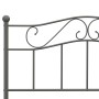 Gray metal bed frame 140x200 cm by vidaXL, Beds and slatted bases - Ref: Foro24-284533, Price: 107,88 €, Discount: %