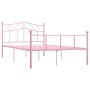 Pink metal bed frame 120x200 cm by vidaXL, Beds and slatted bases - Ref: Foro24-284539, Price: 153,28 €, Discount: %