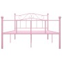 Pink metal bed frame 120x200 cm by vidaXL, Beds and slatted bases - Ref: Foro24-284539, Price: 153,28 €, Discount: %