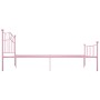 Pink metal bed frame 120x200 cm by vidaXL, Beds and slatted bases - Ref: Foro24-284539, Price: 153,28 €, Discount: %