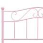 Pink metal bed frame 120x200 cm by vidaXL, Beds and slatted bases - Ref: Foro24-284539, Price: 153,28 €, Discount: %