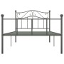 Estructura de cama de metal gris 100x200 cm de vidaXL, Camas y somieres - Ref: Foro24-284531, Precio: 79,58 €, Descuento: %