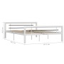 Estructura de cama de metal blanco y negro 140x200 cm de vidaXL, Camas y somieres - Ref: Foro24-284547, Precio: 147,22 €, Des...