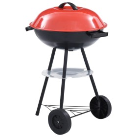 Barbacoa de carbón portátil con ruedas XXL 44 cm de vidaXL, Barbacoas - Ref: Foro24-46611, Precio: 57,18 €, Descuento: %