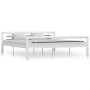 Estructura de cama de metal blanco y negro 180x200 cm de vidaXL, Camas y somieres - Ref: Foro24-284549, Precio: 160,94 €, Des...