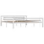 Estructura de cama de metal blanco y negro 180x200 cm de vidaXL, Camas y somieres - Ref: Foro24-284549, Precio: 160,94 €, Des...