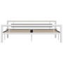 Estructura de cama de metal blanco y negro 180x200 cm de vidaXL, Camas y somieres - Ref: Foro24-284549, Precio: 160,94 €, Des...