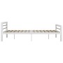 Estructura de cama de metal blanco y negro 180x200 cm de vidaXL, Camas y somieres - Ref: Foro24-284549, Precio: 160,94 €, Des...