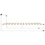 Estructura de cama de metal blanco 100x200 cm de vidaXL, Camas y somieres - Ref: Foro24-284581, Precio: 106,02 €, Descuento: %